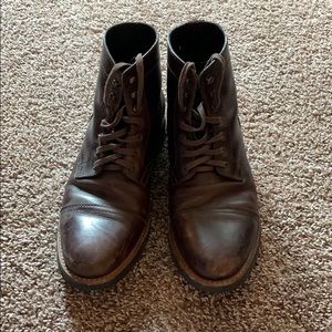 Thursday lace up leather boots